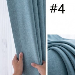 Modern Solid Color Curtain Made to Measure Curtain Blackout Curtains Drape For Living Room