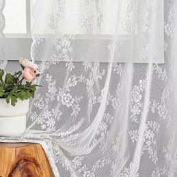 Modern Tulle Curtain Made to Measure Curtain Floral Voile Sheer For Living Room