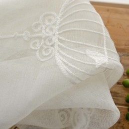 Breathable Sheer Curtain Made to Measure Curtain Bird Cage Embroidery Living Room