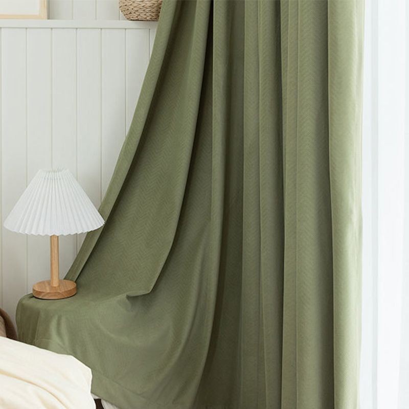 Modern Solid Color Curtain Made to Measure Curtain Blackout Curtains Drape For Living Room