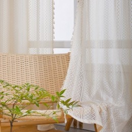 Modern Tulle Curtain Made to Measure Curtain Delicate Translucent Window Treatment For Living Room Bedroom