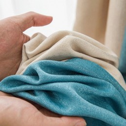 Nordic Curtains Solid Color Blackout For Living Room