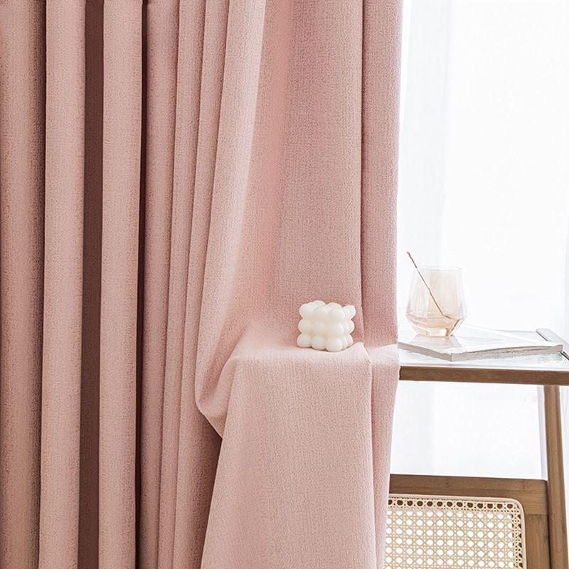 Nordic Curtains Solid Color Blackout For Living Room