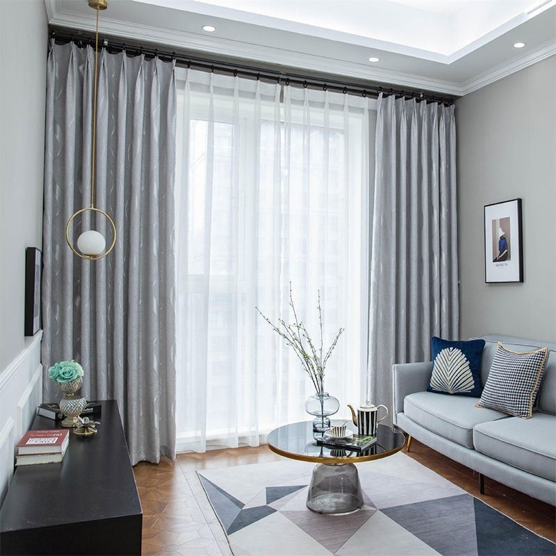 Wavy Jacquard Curtains Window Curtain Made to Measure Curtain For Living Room