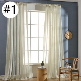 Modern Floral Tulle Curtain Made to Measure Curtain Sheer Living Room Bedroom