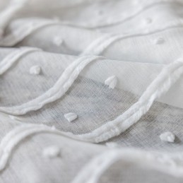 White Sheer Curtain Made to Measure Curtain Embroidered Tulle Curtains For Living Room