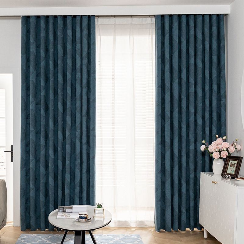 Geometric Blackout Curtains Jacquard Curtain Made to Measure Curtain For Bedroom