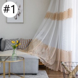 Breathable Sheer Curtain Made to Measure Curtain European Decorative Tulle Voile For Living Room