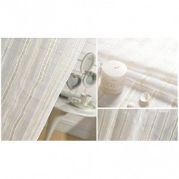 Nordic Sheer Curtain Made to Measure Curtain Stripe Tulle For Living Room Bedroom