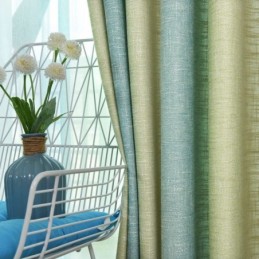 Simple Semi Blackout Curtain Made to Measure Curtain Colorful Stripes Printed Living Room