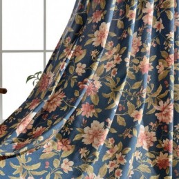 Living Room Curtain Made to Measure Curtain Blue Magnificent Printing Bedroom Window Treatment