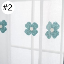 More Sheer Embroidery Curtain Made to Measure Curtain Decorative Floral Living Room Bedroom