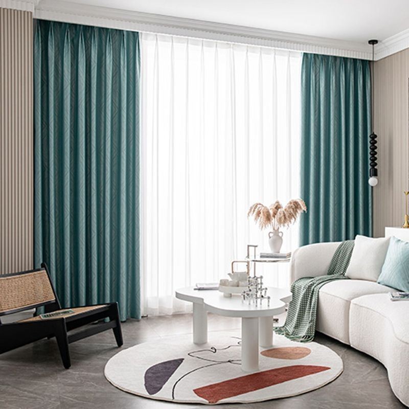 Geometric Jacquard Curtains Blackout For Living Room