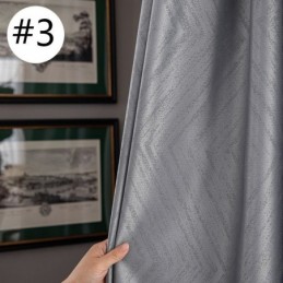 Geometric Jacquard Curtains Blackout For Living Room