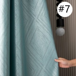 Geometric Jacquard Curtains Blackout For Living Room