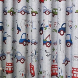 Blackout Curtain Made to Measure Curtain Cars Pattern Kids Room