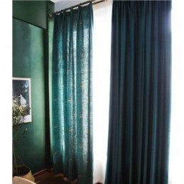 Cotton Linen Decorative Curtain Made to Measure Curtain Pastoral Bee Semi Blackout Bedroom Kids Room