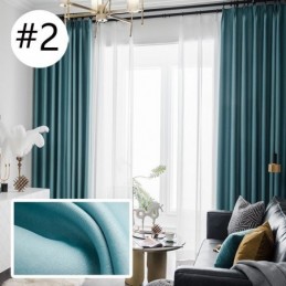 Modern Blackout Curtain Made to Measure Curtain Solid Color Linen For Living Room Bedroom