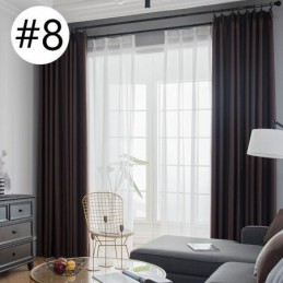 Modern Blackout Curtain Made to Measure Curtain Solid Color Linen For Living Room Bedroom