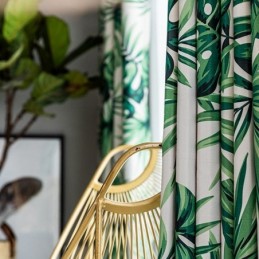 Modern Curtain Made to Measure Curtain Plants Print Home