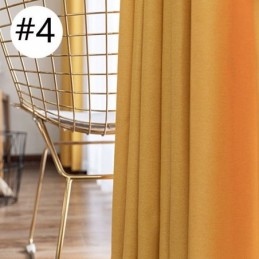 Flax Blackout Curtain Made to Measure Curtain Solid Color Environmental Protection Darkening