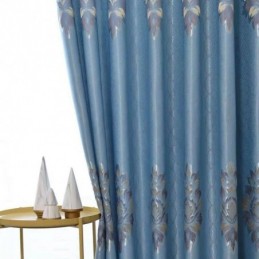 European Jacquard Curtain Made to Measure Curtain Modern Customized Blackout For Living Room