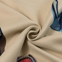 Children Blackout Curtains Lovely Cartoon Car Printing Decoration Window Drapes