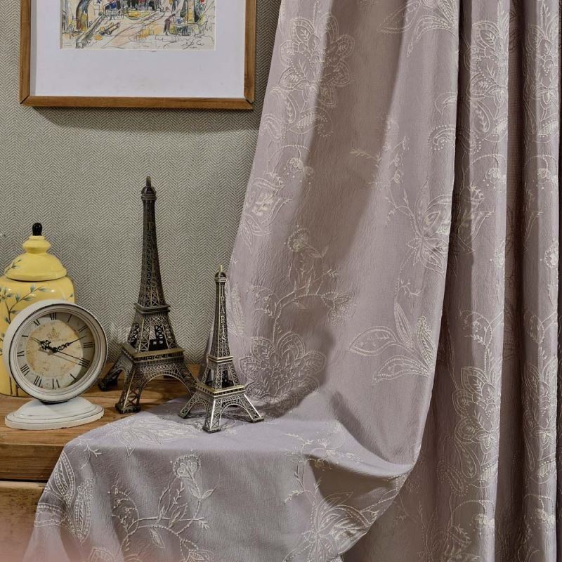 Retro Semi Blackout Curtain Made to Measure Curtain Precision Jacquard Living Room