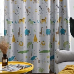 Blackout Curtain Made to Measure Curtain Animal Patterns Kids Room