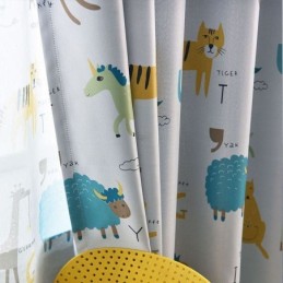 Blackout Curtain Made to Measure Curtain Animal Patterns Kids Room