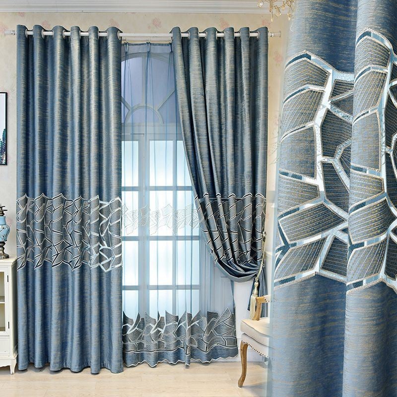 Nordic Curtain Made to Measure Curtain Minimalist Embroidery Window Treatment