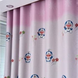 Doraemon Printed Blackout Curtain Made to Measure Curtain Window Drapes For Children Room