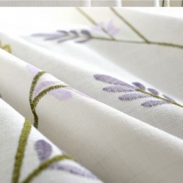 Nordic White Semi Blackout Curtains Butterfly Flower Curtain Made to Measure Curtain Drape For Living Room