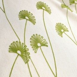 Modern Curtain Made to Measure Curtain Cotton Linen Fresh Leaf Embroidery