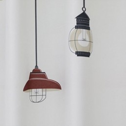 Modern Printed Curtain Made to Measure Curtain Chandelier Pattern Blackout For Living Room