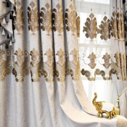Curtain Made to Measure Curtain Europe Style Embroidery