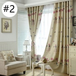 Cartoon Girl Print Curtain Made to Measure Curtain Children'S Room Thermal Insulated Blackout