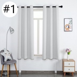 Modern Shading Blackout Curtain Made to Measure Curtain Pure Color Curtains For Living Room Bedroom