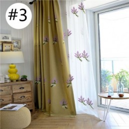 Cotton Linen Curtain Made to Measure Curtain Minimalist Embroidery