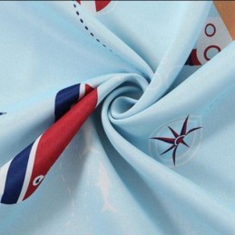 Kids Cartoon Ship Pattern Printed Curtains Blackout Curtain Made to Measure Curtain For Children Bedroom