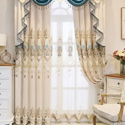 Home Curtain Made to Measure Curtain European Style Embroidery