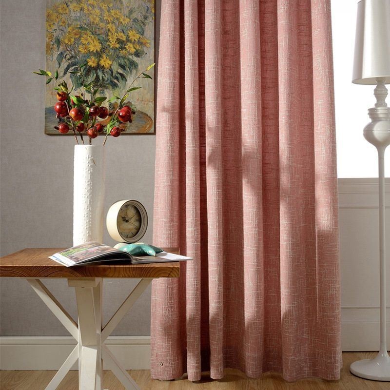 Nordic Curtain Made to Measure Curtain Minimalist Cotton Linen Solid Color