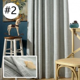 Nordic Curtain Made to Measure Curtain Minimalist Cotton Linen Solid Color