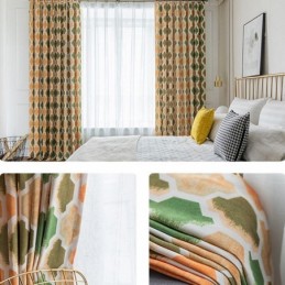 Modern Curtain Made to Measure Curtain Honeycomb Pattern Home