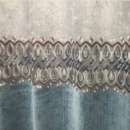 Chenille Curtain Made to Measure Curtain Modern Embroidery Living Room