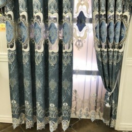 Modern Curtain Made to Measure Curtain European Style Embroidery