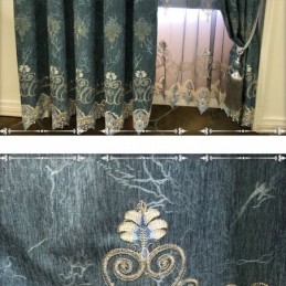 Modern Curtain Made to Measure Curtain European Style Embroidery