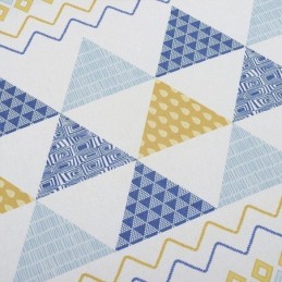 Modern Curtain Made to Measure Curtain Cotton Triangle Printed