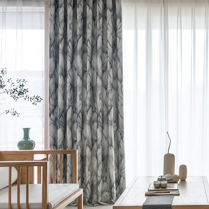 Modern Curtain Made to Measure Curtain Plants Print Home