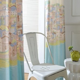 Nordic Curtain Made to Measure Curtain Cotton Town Printed
